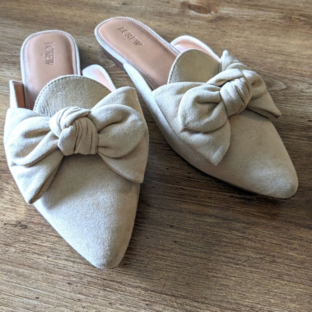 J.Crew nude mules